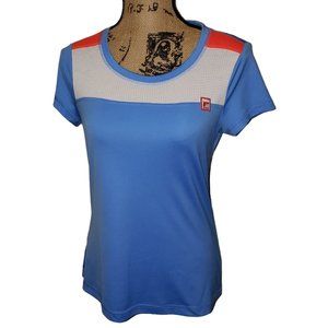Fila Sport Small short sleeve, scoop neck, cap sleeves  logo athletic top